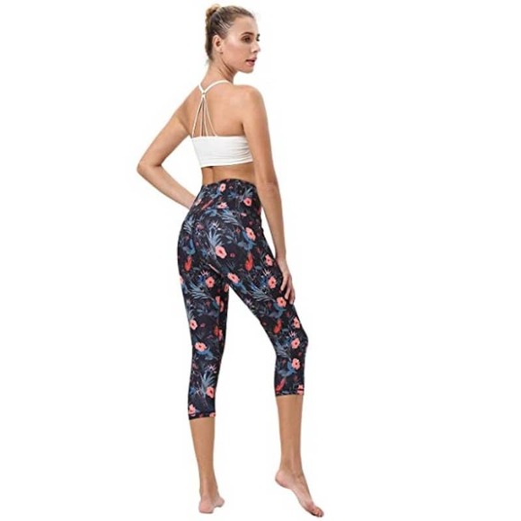 Mint Lilac High Waist Capri Leggings S - Picture 1 of 7